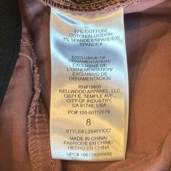 Wit & Wisdom Women's Utility Crop Pant Light Mauve Size 8 - Picture 8 of 8